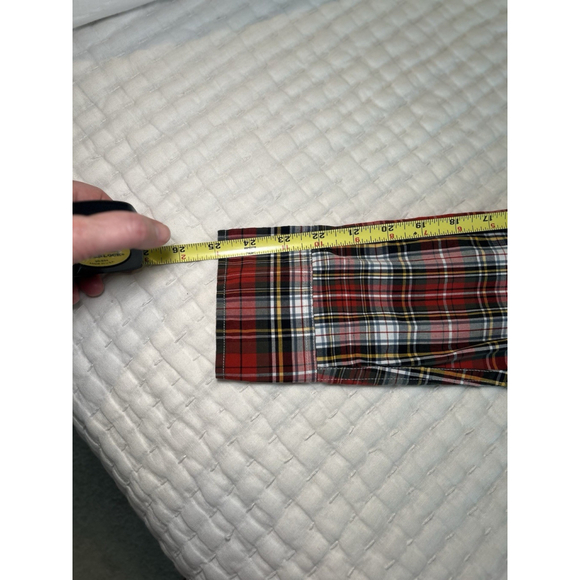 J Crew Mens Shirt Size M Chili Plaid Slim Fit Secret Wash Organic Shirting - Picture 7 of 8